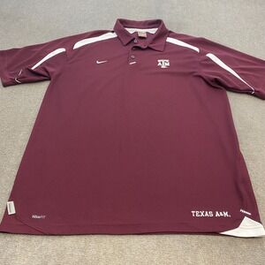 Vintage Texas A&M Aggies Shirt Y2K Team Nike Mens Size XL Embroidered 90's Logo